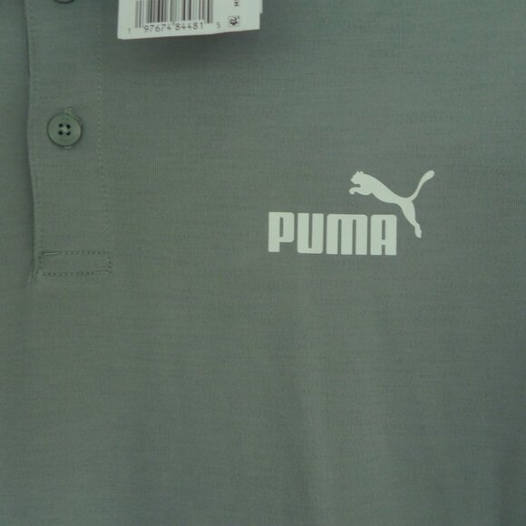 NWT Puma Men's soft  polo green moon short sleeves Size Small - Picture 3 of 4